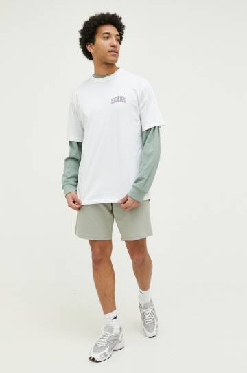 Хлопковая футболка Dickies цвет белый с принтом Хлопковая футболка Dickies цвет белый с принтом