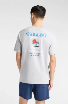 Мужская серая футболка Lobster Roll Серый L New Balance MT61Y1F6AG