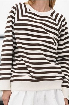 Кофта з круглим вирізом - різнобарвний