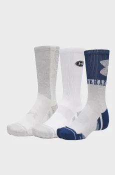 Носки (3 пары) New UA Perf Tech Nov 3pk Crw Разноцветный 47.5-50.5 Under Armour 6015141-997