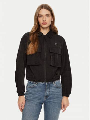 Guess Демісезонна куртка V5RL03 WGYB0 Чорний Regular Fit Guess Демісезонна куртка V5RL03 WGYB0 Чорний Regular Fit