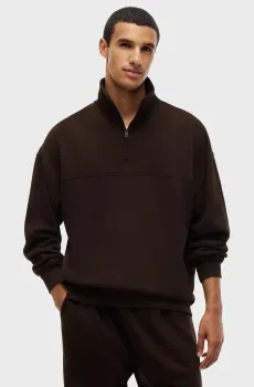 Мужская темно-коричневая кофта HALF ZIP Коричневый XL Tommy Hilfiger UM0UM03626