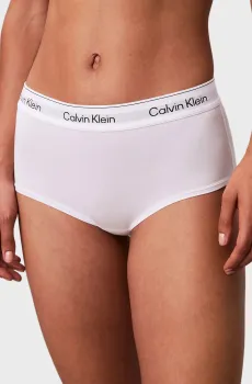 Женские белые трусики BOYSHORT Белый M Calvin Klein LV00QF8527