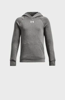 Детское серое худи UA Rival Fleece Hoodie Серый 8 Under Armour 1379792-025