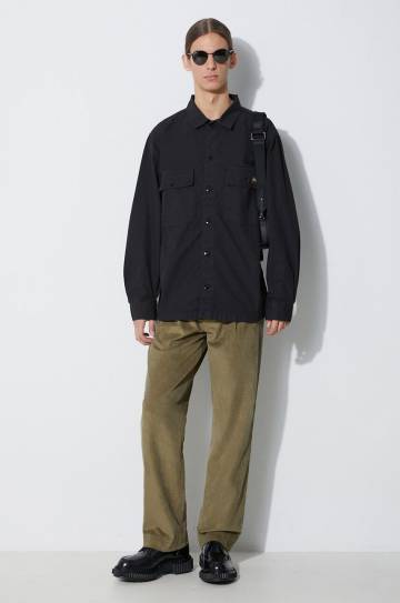 Вельветовые брюки Maharishi Loose Chino цвет зелёный фасон chinos 4568.OLIVE Вельветовые брюки Maharishi Loose Chino цвет зелёный фасон chinos 4568.OLIVE