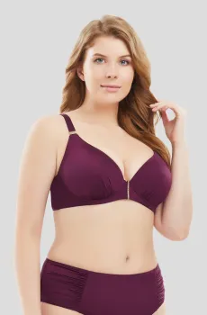 Женский бордовый лиф от купальника Бордовый 38D MARC&ANDRE L1810-YP-462-N