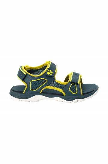 Детские сандалии Jack Wolfskin TARACO BEACH SANDAL K цвет зелёный Детские сандалии Jack Wolfskin TARACO BEACH SANDAL K цвет зелёный