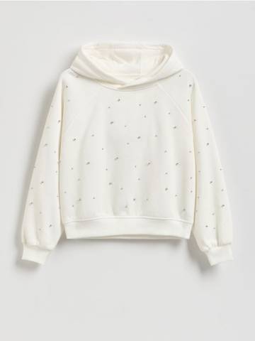 Reserved - Блузка з аплікацією - кремовий - 279FA-01X