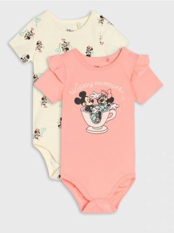 Боді, 2 шт. Minnie Mouse - сомон Боді, 2 шт. Minnie Mouse - сомон