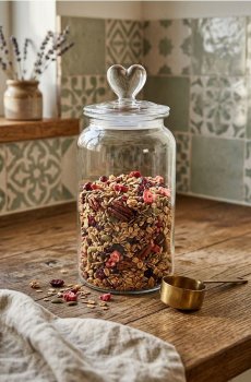 Банка для їжі з кришкою - clear