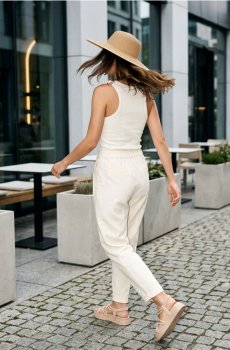 Різдвяна футболка з котом - кремовий