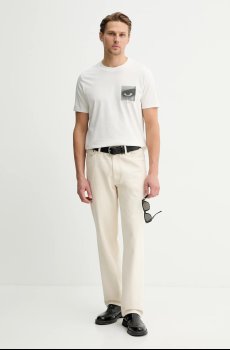 Хлопковая футболка HUGO Deyss