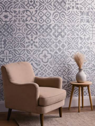 Самоклейна шпалера - сірий