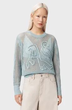 Женский голубой джемпер RAELYN Голубой S AllSaints W047KE