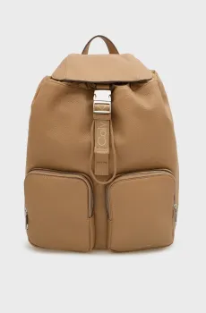 Женский бежевый рюкзак WEBBING STRAP FLAP Бежевый ONESIZE Calvin Klein LV04F3645G
