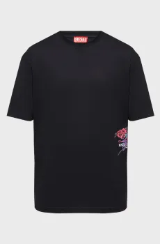 Мужская черная футболка T-BOGGY-V11 Черный M Diesel A23180 0PLAT