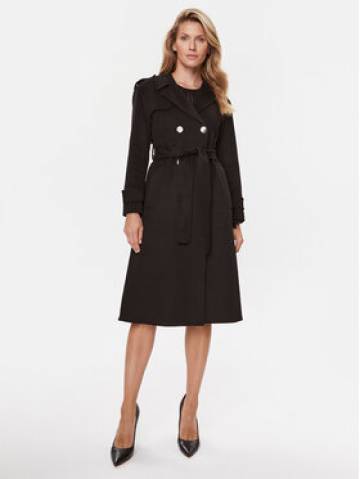 Liu Jo Вовняне пальто CF3002 T3540 Чорний Regular Fit Liu Jo Вовняне пальто CF3002 T3540 Чорний Regular Fit