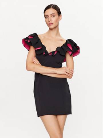 Pinko Коктейльна сукня Cono Abito 101626 A12B CREPE E RA80 Чорний Slim Fit Pinko Коктейльна сукня Cono Abito 101626 A12B CREPE E RA80 Чорний Slim Fit