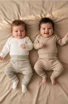 Легінси з рибкою 2 штуки - нюдовий