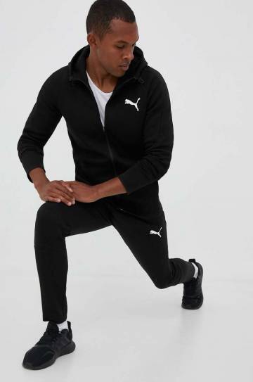Тренировочные брюки Puma цвет чёрный с принтом Тренировочные брюки Puma цвет чёрный с принтом