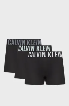 Мужские черные боксеры (3 шт) TRUNK Черный XL Calvin Klein 000NB3608A