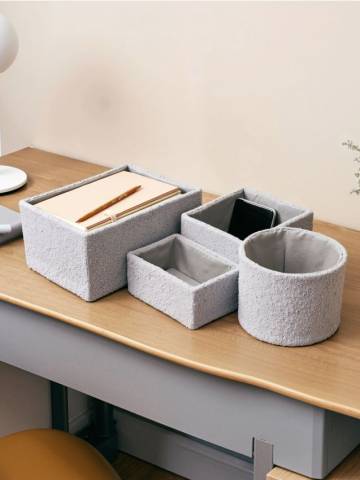 Кошики для зберігання, 4 шт. - сірий