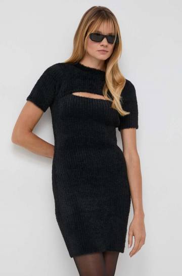 Платье Guess цвет чёрный mini облегающее Платье Guess цвет чёрный mini облегающее