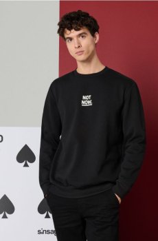 Кофта з круглим вирізом - чорний