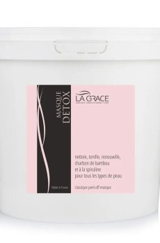 Альгинатная маска для лица La Grace Детокс, с бамбуковым углем и спирулиной, 600 г