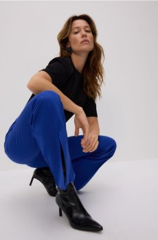 Reserved - Довгі штани з розрізами - індиго - 956HF-57X