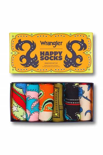 Носки Happy Socks Wrangler 6-pack Rodeo Days Gift 6 шт цвет оранжевый P002274 Носки Happy Socks Wrangler 6-pack Rodeo Days Gift 6 шт цвет оранжевый P002274
