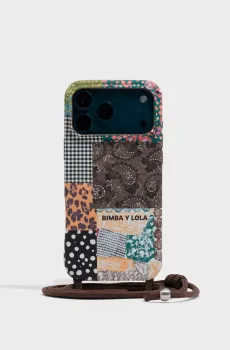 Женский чехол с узором для iPhone 17 Pro Max Разноцветный ONESIZE Bimba Y Lola 261BAFT16.34640