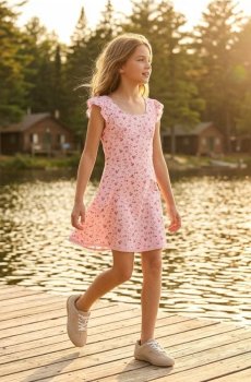 Сукня з віскози на бретелях з мотивом суниць - other