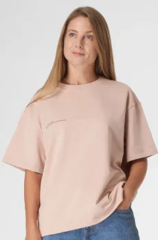 Женская пудровая футболка Розовый M brabrabra HOM2110041