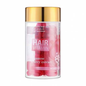 Витамины для волос LeNika Hair Vitamin с экстрактом японской вишни, 40*1 мл Витамины для волос LeNika Hair Vitamin с экстрактом японской вишни, 40*1 мл