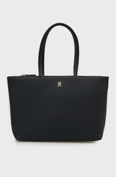 Женская черная сумка LOGOTAPE TOTE Черный ONESIZE Tommy Hilfiger AW0AW18742