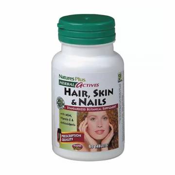Комплекс Волосы, кожа и ногти NaturesPlus Herbal Actives Hair, Skin & Nails, 60 таблеток Комплекс Волосы, кожа и ногти NaturesPlus Herbal Actives Hair, Skin & Nails, 60 таблеток