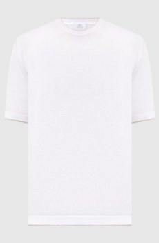 Белая футболка с контрастным окантованием