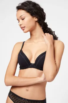 Женский черный бюстгальтер пуш-ап MOVE Черный 70A Etam 6509980