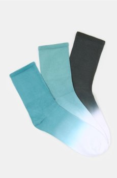 Довгі шкарпетки омбре 3 pack - різнобарвний