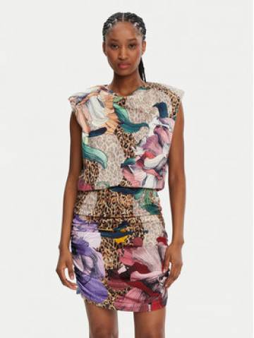 Just Cavalli Коктейльна сукня 78PAOE01 Кольоровий Slim Fit Just Cavalli Коктейльна сукня 78PAOE01 Кольоровий Slim Fit
