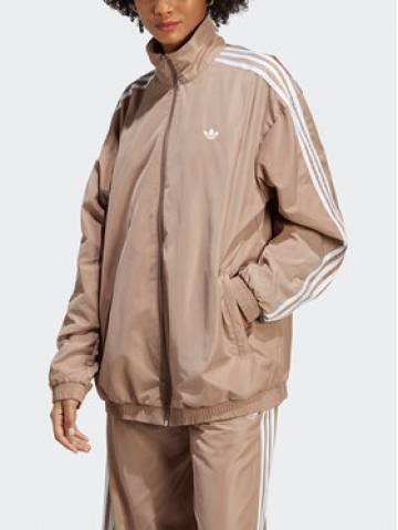 adidas Світшот Oversized Track Top IP7143 Коричневий Loose Fit adidas Світшот Oversized Track Top IP7143 Коричневий Loose Fit