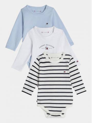 Tommy Hilfiger Набір 3 пар дитячих боді Essential KN0KN01949 Голубий Tommy Hilfiger Набір 3 пар дитячих боді Essential KN0KN01949 Голубий