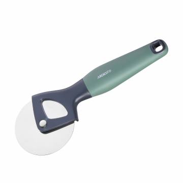 Нож для пиццы Ardesto Gemini из нержавеющей стали и серо-зеленой пластиковой ручкой (AR2112PG) Нож для пиццы Ardesto Gemini из нержавеющей стали и серо-зеленой пластиковой ручкой (AR2112PG)