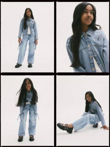 Reserved - GIRLS` JEANS TROUSERS - синій - 845CZ-50J Reserved - GIRLS` JEANS TROUSERS - синій - 845CZ-50J