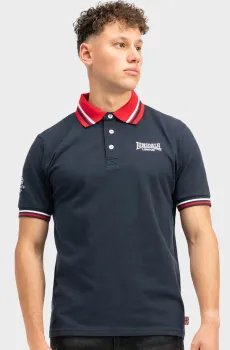 Мужское темно-синее поло ELLERS GROVE Синий L Lonsdale 117614