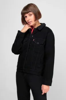 Женская черная джинсовая куртка Черный S Levi’s® 36137;0015