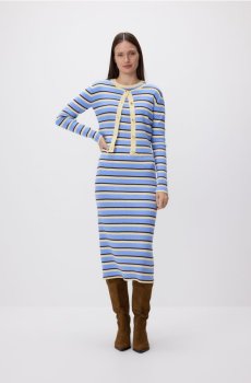 Reserved - Сукня з кардиганом - різнобарвний - 243IW-MLC