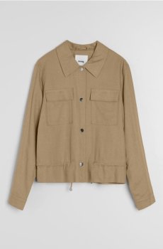 Куртка-сорочка - бежевий
