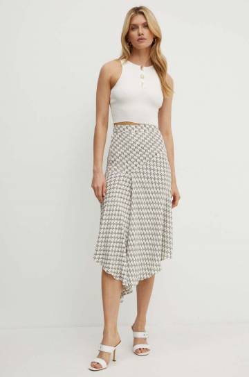 Юбка Elisabetta Franchi цвет бежевый midi карандаш GO00841E2 NORBLIN Юбка Elisabetta Franchi цвет бежевый midi карандаш GO00841E2 NORBLIN